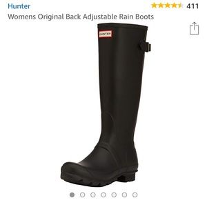 Hunter size 8 tall rain boots